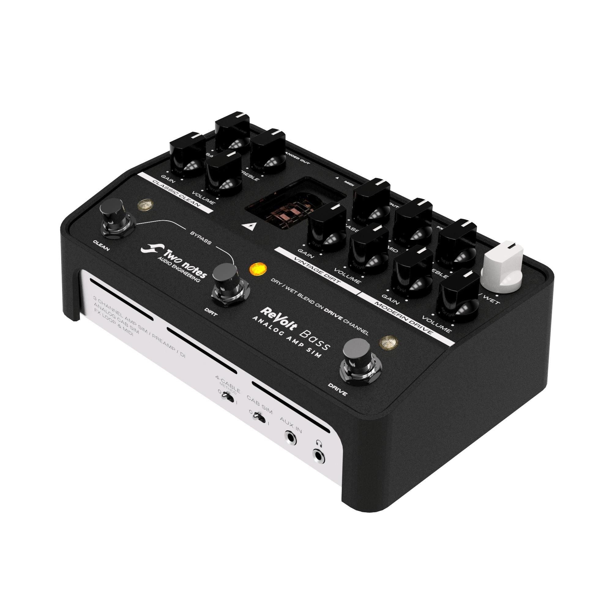 Two Notes ReVolt Bass Analog Amp Sim Pedal - Andertons Music Co.